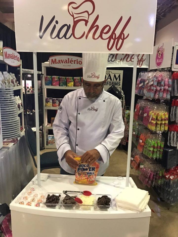 viacheff exhibits brazilian confectionery products at soflo cake expo 2017