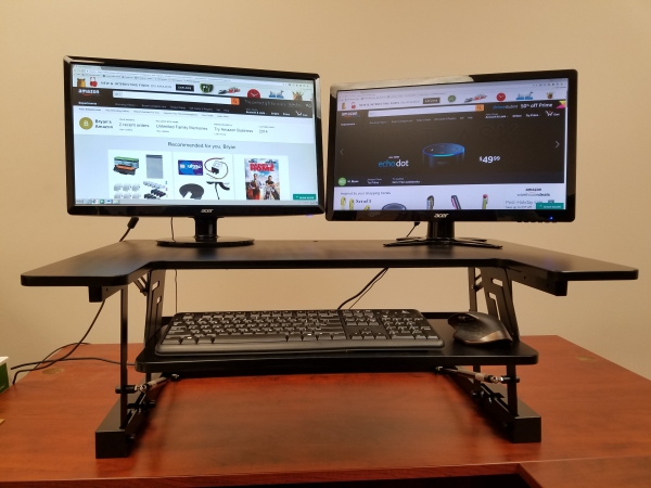 Get The Best Convertible Sit Stand Desk Adjustable Workstation