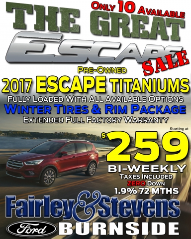 get the best 2017 ford escape titanium used suv deal in dartmouth ns with full p