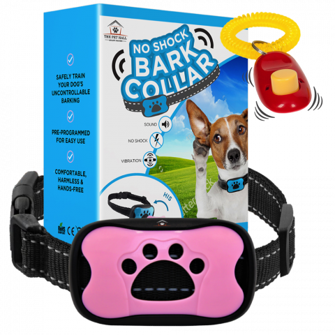 get the best no shock vibration amp audio anti bark training collar for dogs wit