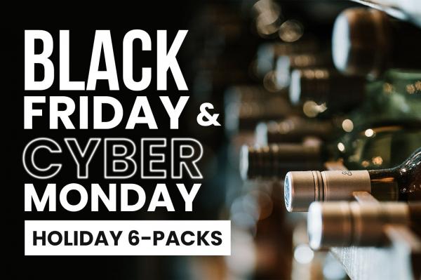 announcing holiday 6 pack wine specials black friday cyber monday small business