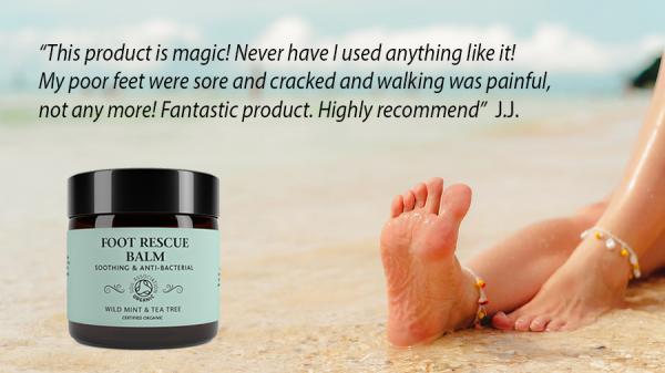 get the best natural balm for cracked heels itchy feet and foot pain