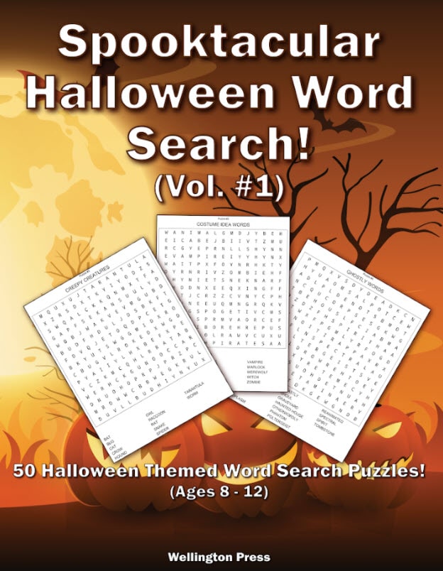 Wellington Press Releases Spooktacular Halloween Word Search Book On Amazon