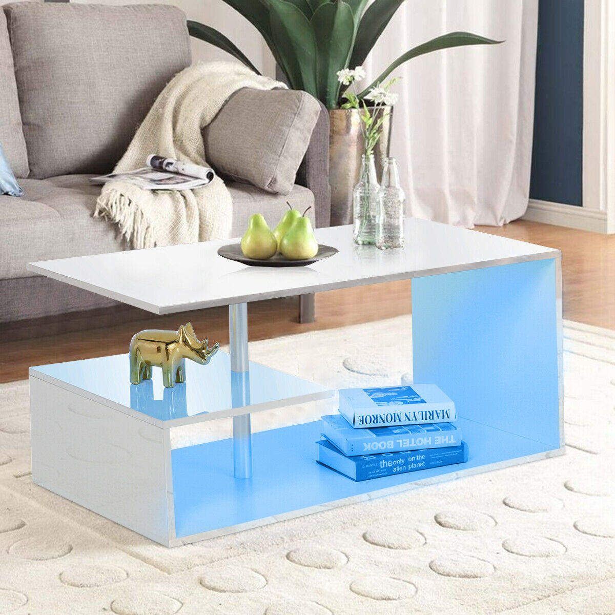 Enhance Your Living Room With This Stylish High Gloss Modern Coffee Table 60944d1acac1d 