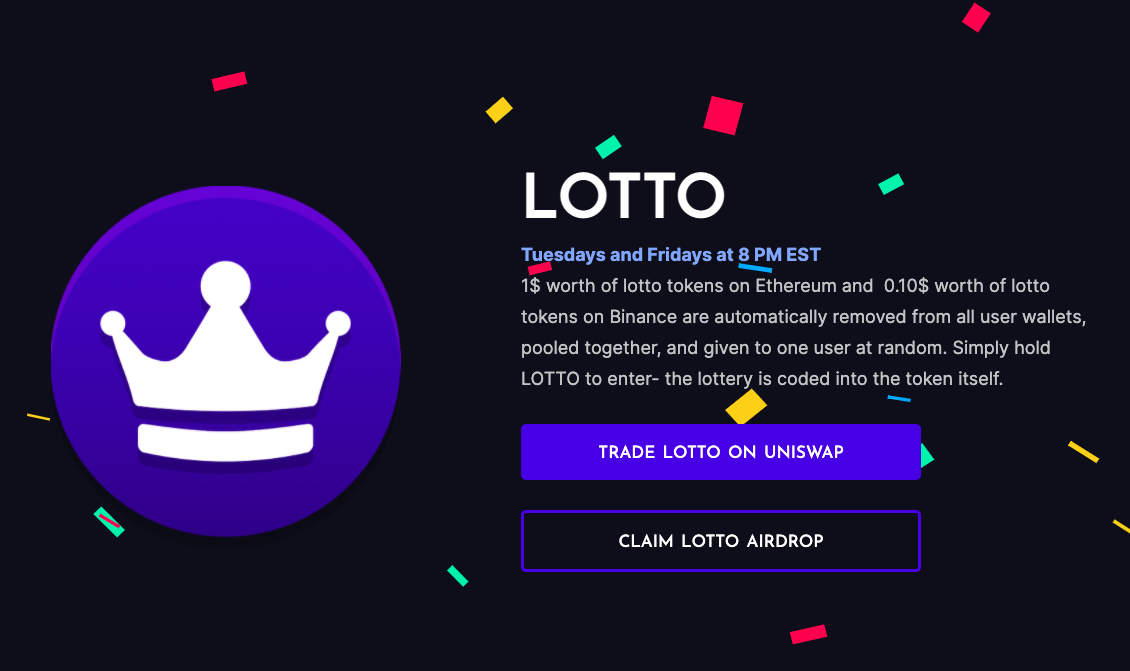 crypto currency lottery scdript